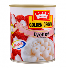 Golden Crown Lychee In Sugar Syrup   Tin  800 grams